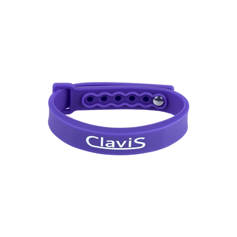 Purple Clavis athletic edition magnetic golf bracelet for sports, diet, and golf performance and recovery. Korean wellness gear.