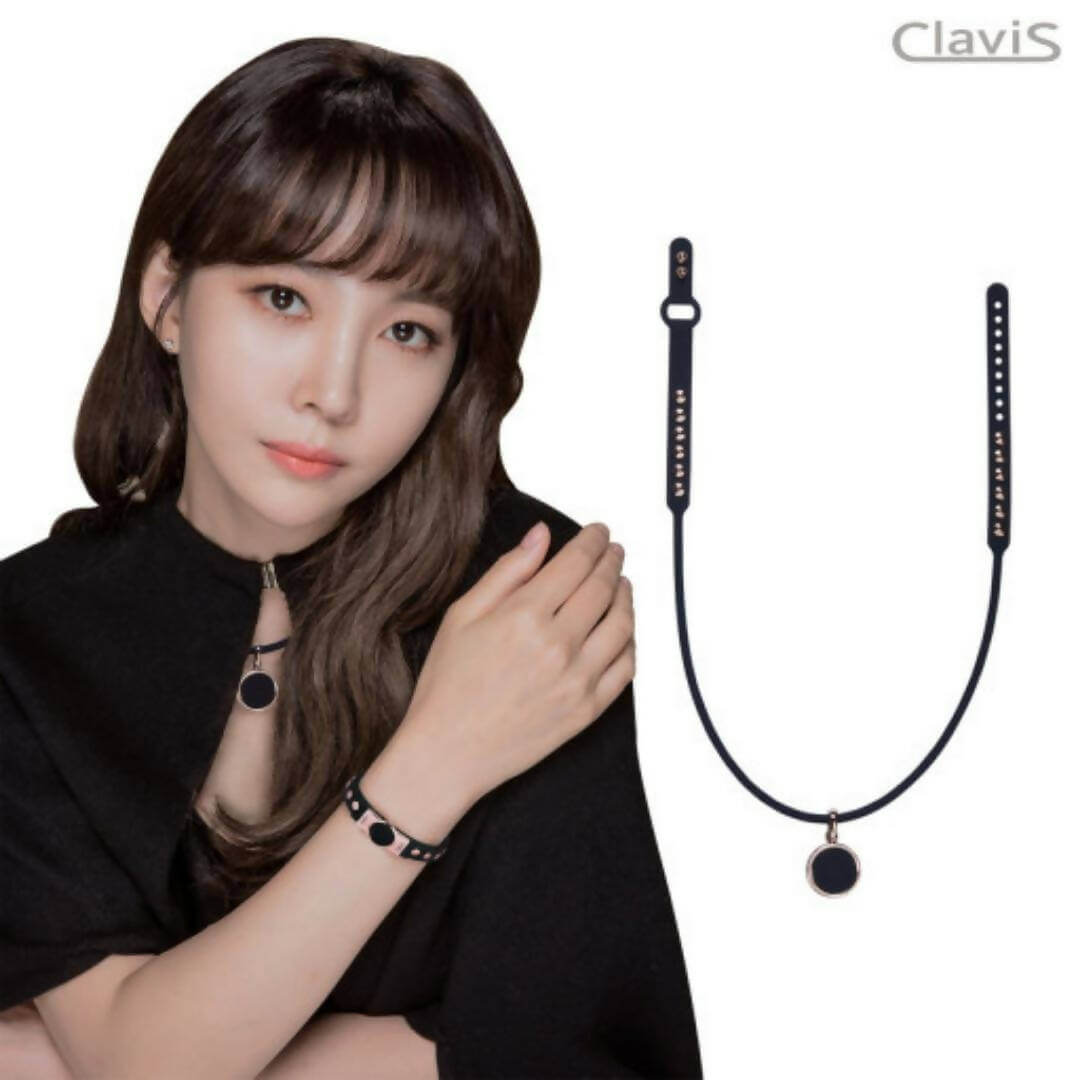 Hera High Power Gauss Magnetic Therapy Necklace in Black Rose Gold, ideal for sports, diet, golf recovery, and energy boost.