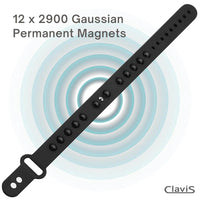 Clavis athletic magnetic golf bracelet for sport performance and energy recovery with 12 Gaussian magnets, Korean wellness gear.
