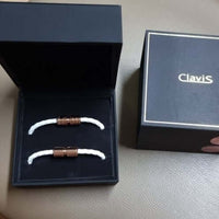 Vita Ultra Strength Magnetic Therapy Bracelet & Necklace Set in black rose gold by Clavis, designed for athletic energy recovery.