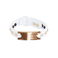 Varg High Power Gauss Magnetic Health Bracelet in White Rose Gold for athletic performance and energy recovery.