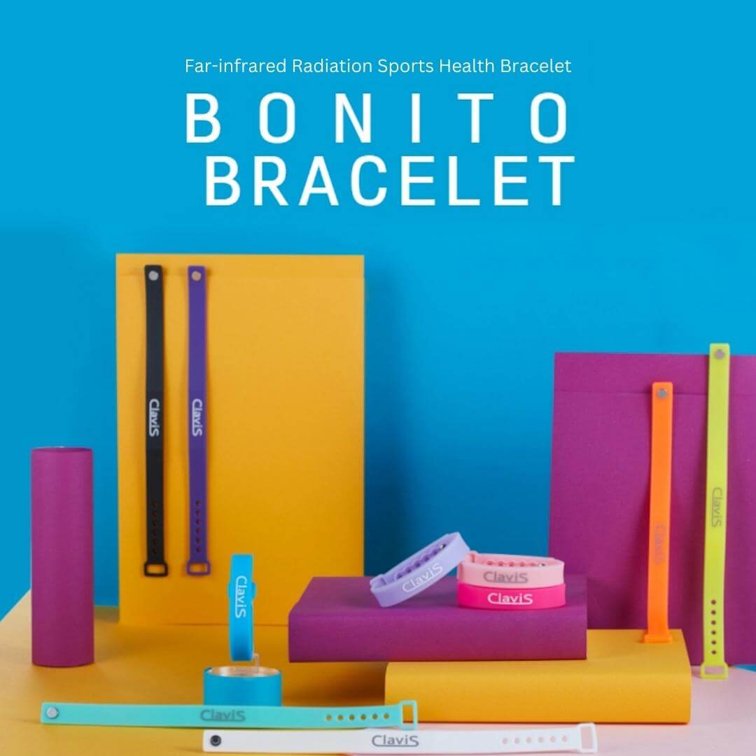 Bonito Sports Ion Balance Energy Bracelet, blue, for athletic performance, magnetic golf and sport band, Korean wellness.