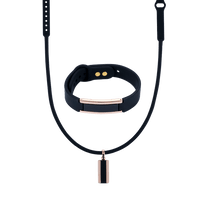 Hera High Power Gauss Magnetic Therapy Bracelet & Necklace Set in Black Rose Gold for Athletes - Clavis Athletic Edition