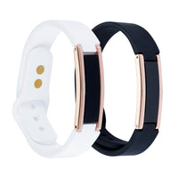 Hera High Power Gauss Magnetic Therapy Bracelet in White Rose Gold, featuring adjustable bands and therapeutic magnets for athletes.