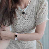 Hero Bracelet & Necklace Set (White Rose Gold) | ClavisEnergetic