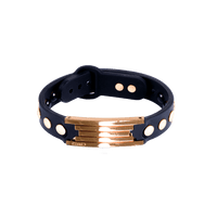 Varg High Power Gauss Magnetic Health Bracelet Black Rose Gold for athletes, golf performance, energy recovery, Clavis wellness.