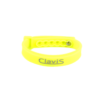 Neon yellow Clavis athletic edition magnetic golf bracelet for energy balance and sports performance.