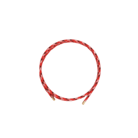 Red braided magnetic therapy sports wrap bracelet, designed for athletes’ balance and recovery, featuring Clavis athletic edition style.