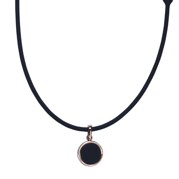 Hero High Power Gauss Magnetic Therapy Necklace Black / Rose Gold