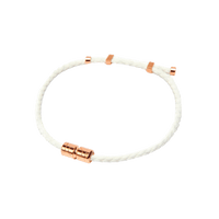 Korean wellness magnetic therapy necklace in rose gold for athletes, enhancing golf performance and energy recovery, Clavis edition.