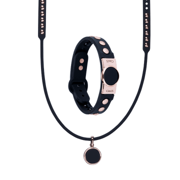 Hero Bracelet & Necklace Set (Black Rose Gold) | ClavisEnergetic