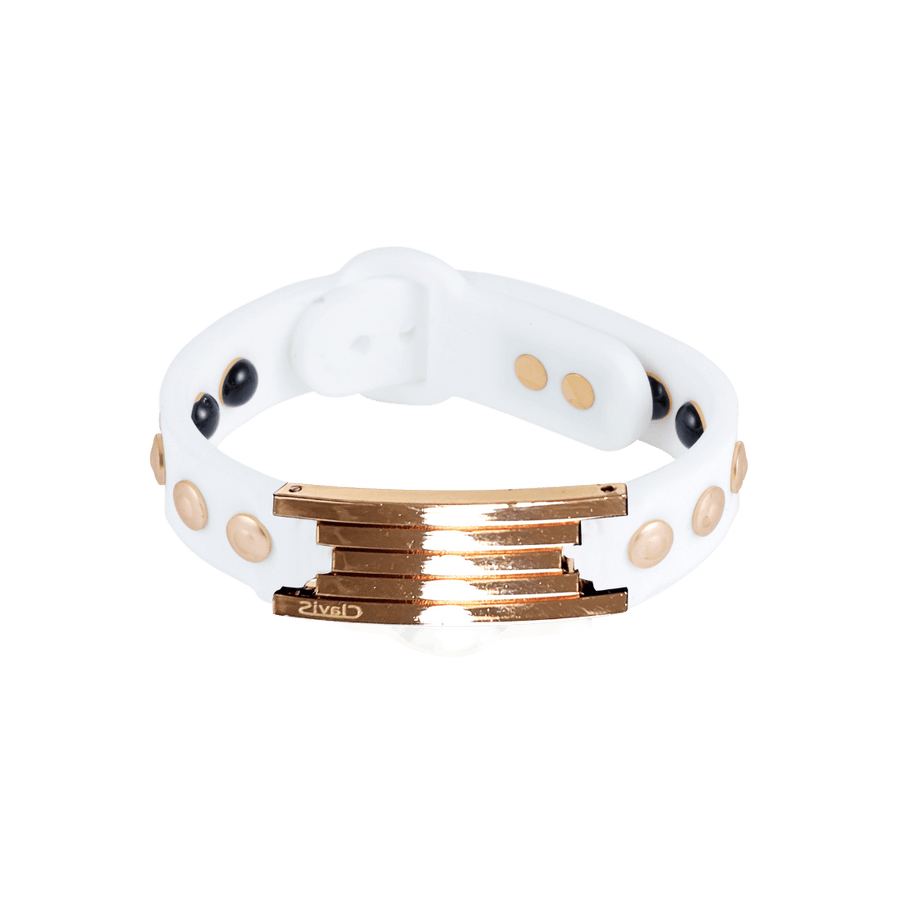 Varg High Power Gauss Magnetic Health Bracelet in White Rose Gold for athletic performance and energy recovery.