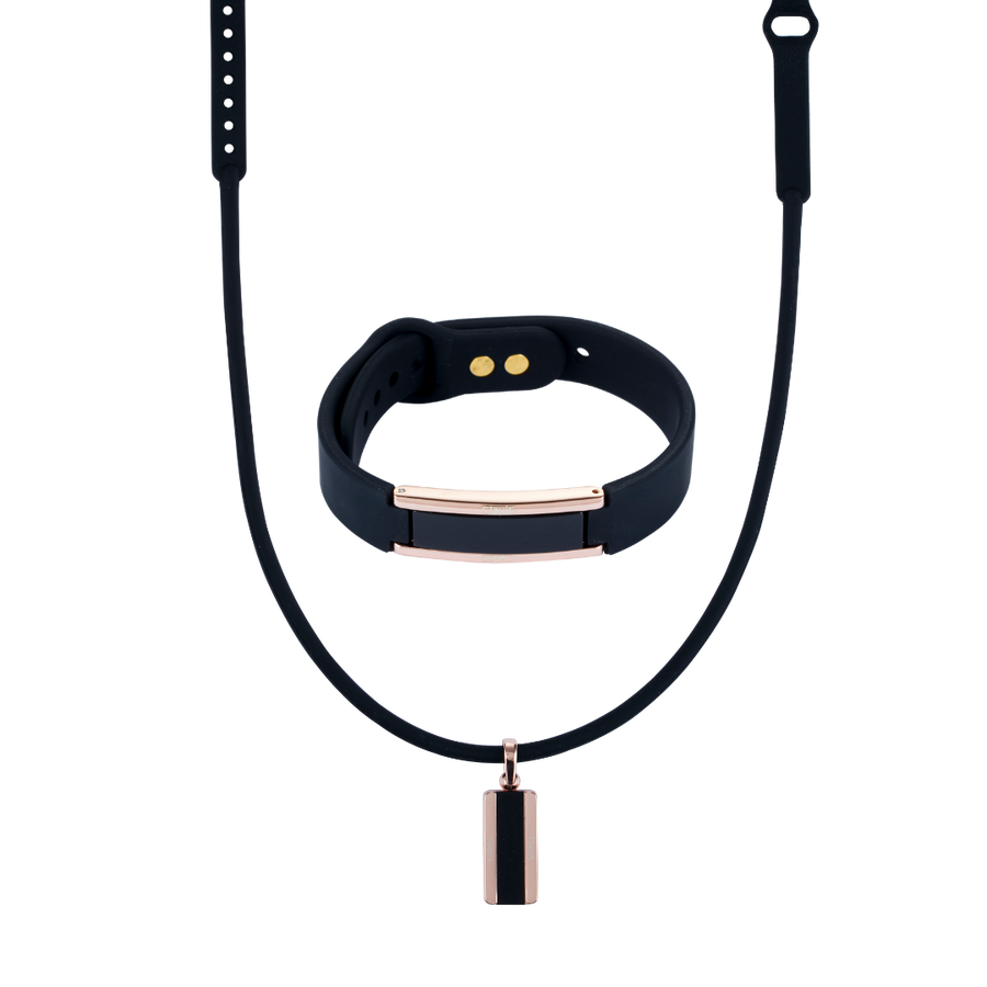 Hera Bracelet & Necklace Set (Black Rose Gold) | ClavisEnergetic