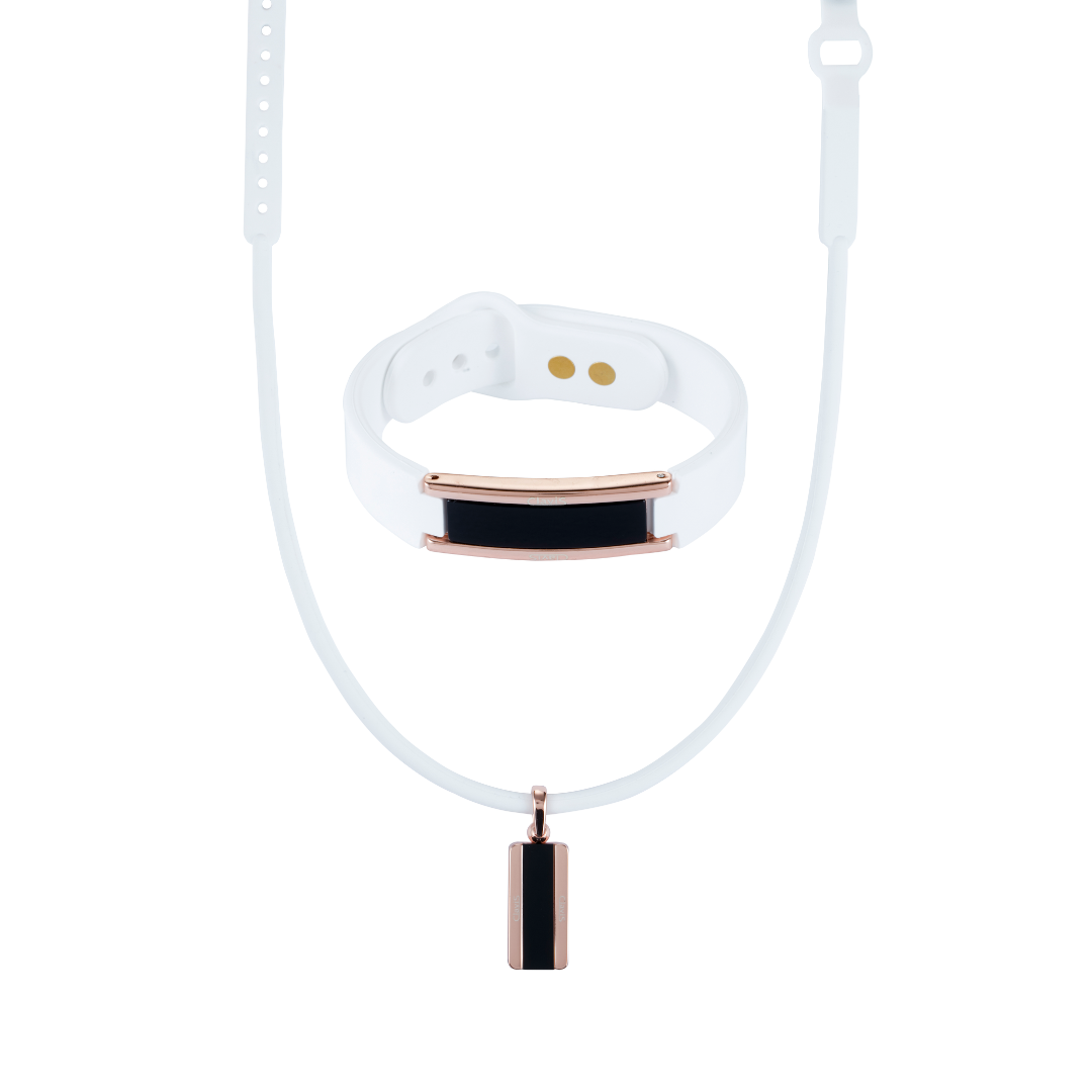 Hera Bracelet & Necklace Set (White Rose Gold) | ClavisEnergetic