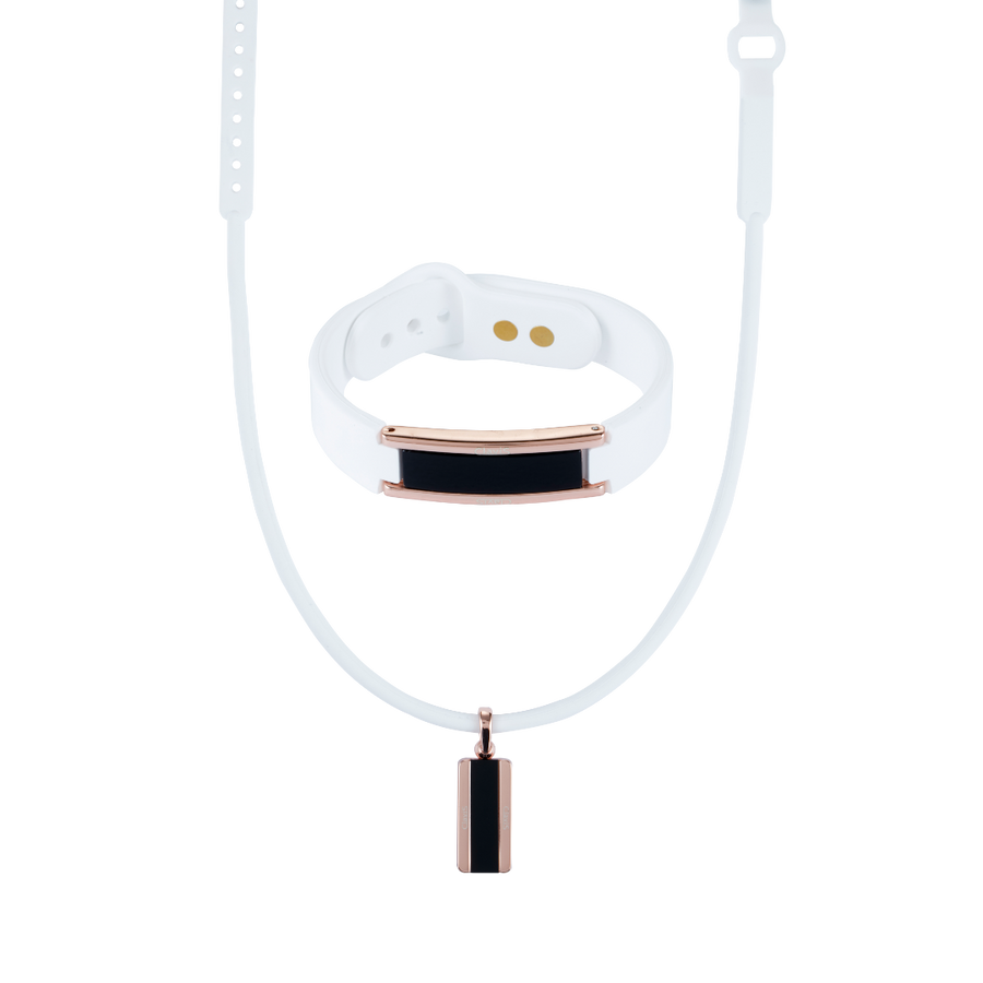 Hera Bracelet & Necklace Set (White Rose Gold) | ClavisEnergetic