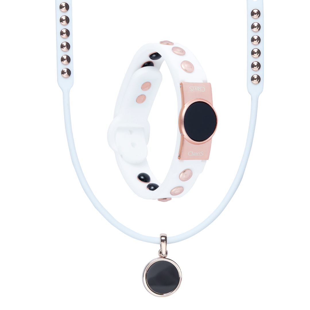 Hero Bracelet & Necklace Set (White Rose Gold) | ClavisEnergetic