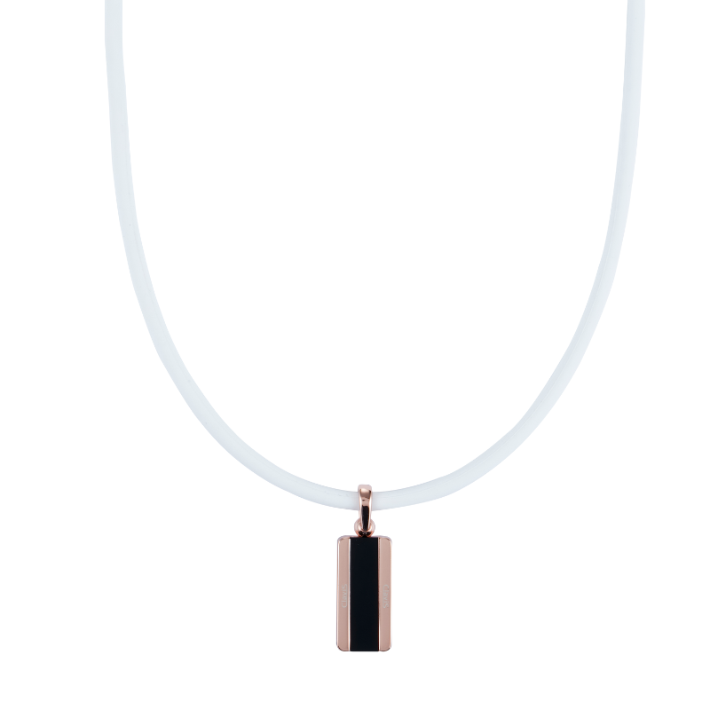 Hera High Power Gauss Magnetic Therapy Necklace - Black Rose Gold