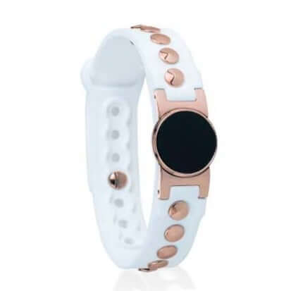 White Onyx Magnetic Golf Bracelet, energy recovery sport band for athletes, handcrafted Korean wellness accessory.