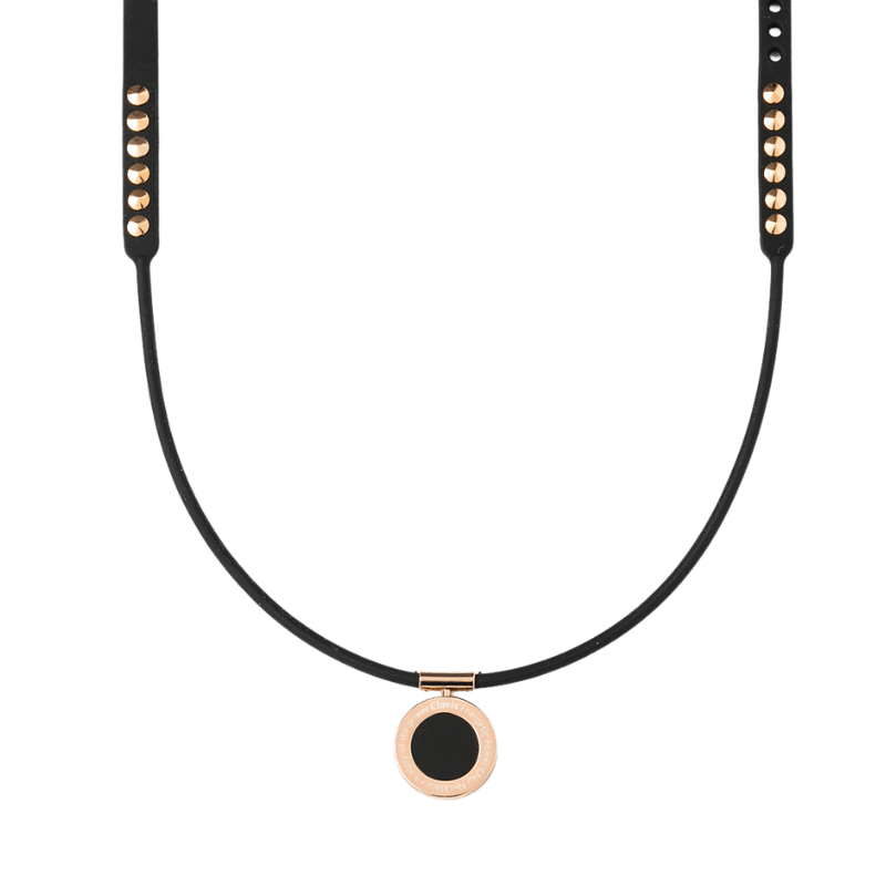 Onyx High Power Gauss Magnetic Therapy Necklace, crafted in Korea, enhances energy recovery, golf performance, and wellness for athletes.